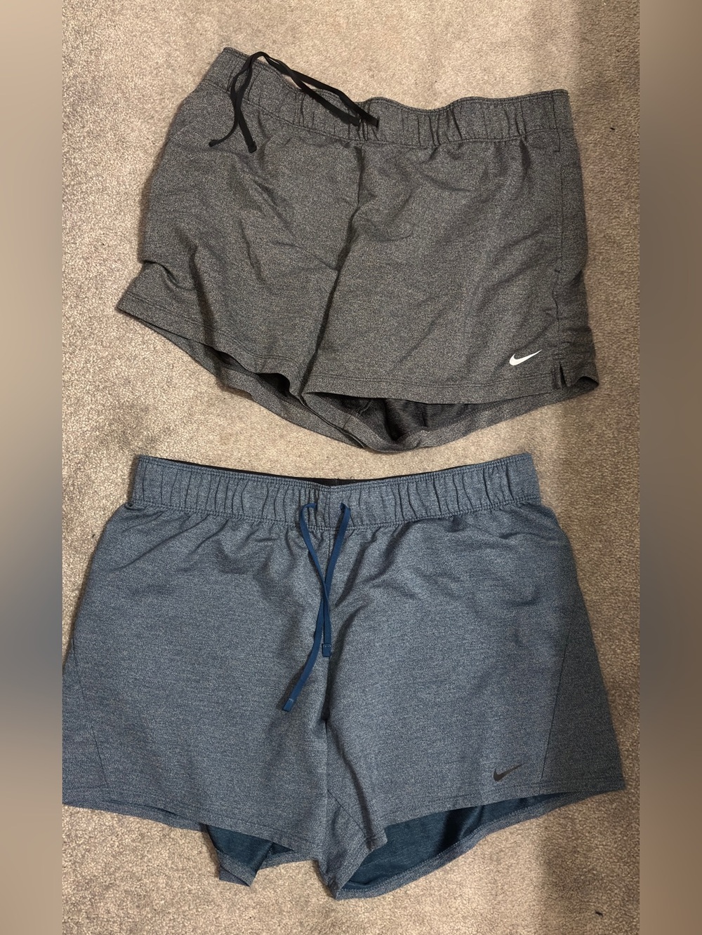 Nike women's Athletic Shorts – Gray and Blue